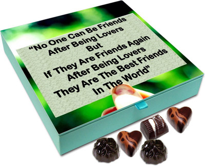 

Chocholik Friendship Gift - No One Can Be Friend After Being Lovers - 9 Pc Truffles(108 g)