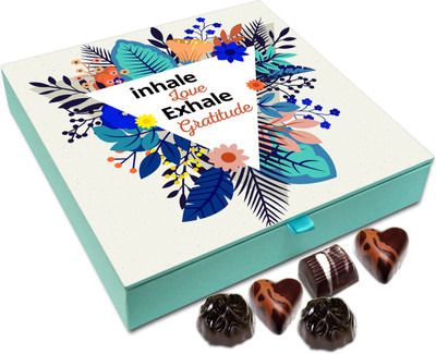 

Chocholik Gift Box - Inhale Love Exhale Gratitude - 9pc Truffles(108 g)