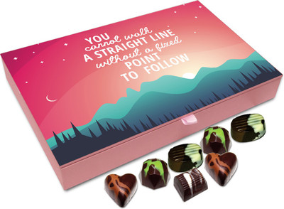 

Chocholik Gift Box - A Fixed Point to Follow - 12pc Truffles(144 g)