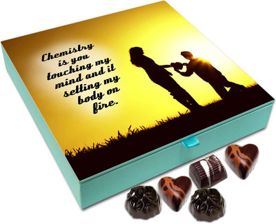 

Chocholik Gift Box -Chemistry Is You Touching My Mind - 9pc Truffles(108 g)