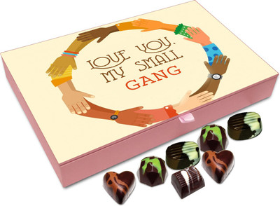 

Chocholik Friendship Gift - Love You, My Small Gang - 12 Pc Truffles(144 g)