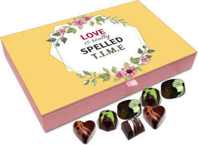 

Chocholik Gift Box - Love Is Really Spelled Time - 12pc Truffles(144 g)