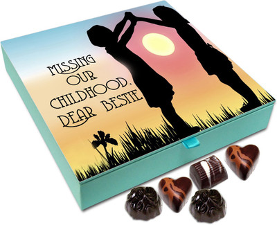 

Chocholik Friendship Gift - Missing Our Childhood Bestie - 9 Pc Truffles(108 g)