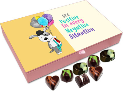 

Chocholik Gift Box - See Positive in Evey Negative Thing - 12pc Truffles(144 g)