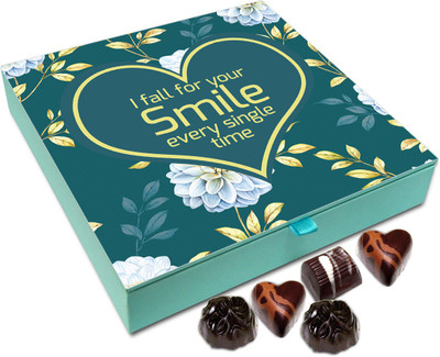 

Chocholik Gift Box -I Fall For Your Smile Every Single Time - 9pc Truffles(108 g)