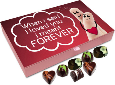 

Chocholik Gift Box -When I Said I Loved You I Meant Forever - 12pc Truffles(144 g)