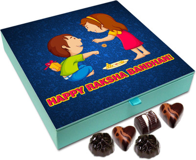 

Chocholik Rakhi Gift Box - Happy Raksha Bandhan - 9pc Truffles(108 g)