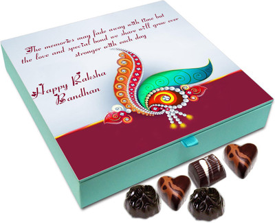 

Chocholik Rakhi Gift Box - The memories may fade away with time - 9pc Truffles(108 g)