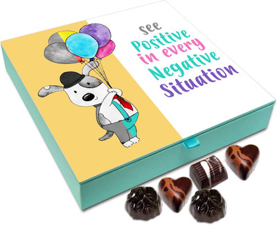 

Chocholik Gift Box - See Positive in Evey Negative Thing - 9pc Truffles(108 g)