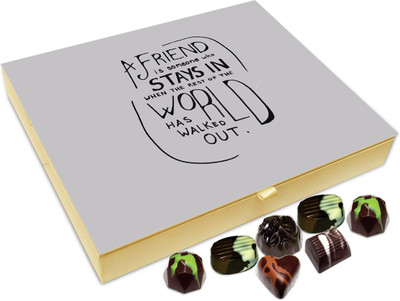

Chocholik Friendship Gift - A Friend Is Someone Who Stays In - 20 Pc Truffles(240 g)
