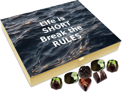 

Chocholik Gift Box -Never Regret Anything That Makes You Smile - 20pc Truffles(240 g)
