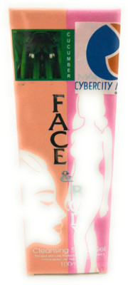 CYBERCITY MARKETING Face & Body Cleansing Scrub Gel CUCUMBER (Pack Of 1x100ml)(100 ml)