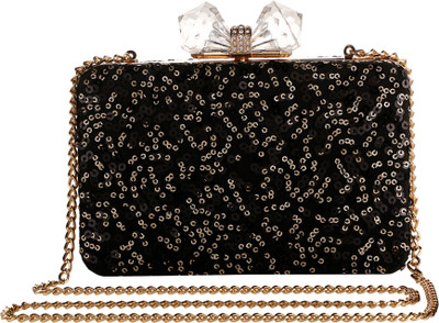 

Vdesi Casual Black Clutch