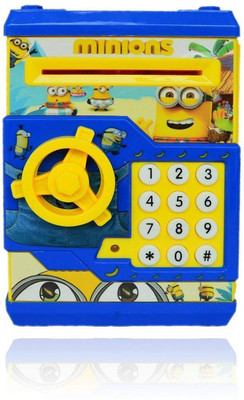 

Amaz-Hub Minions Shape Money Safe Kids Piggy Savings with Electronic Lock ATM Bank Yellow | New Minion Shape Latest Money Safe Kids Piggy Savings with Electronic Lock ATM Bank Coin Bank(Yellow)