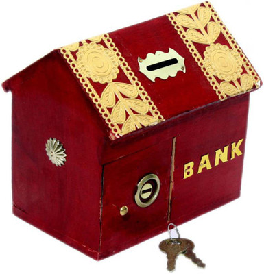 

all crafts art money bank Coin Bank(Red)