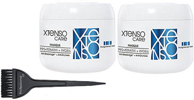 

Professional kit Hair Brush&L'oreal Professional XTenso CARe PRO-KERATIN + INCELL (Starightened Hair) Hair Masque 196 gm Pack Of2(Set of 3)