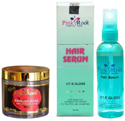 

Pink Root English Rose 100gm and Hair Serum 100ml(Set of 2)