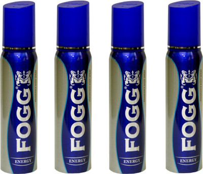 

Fogg Energy Fragrance Body Spray 120ML Each (Pack of 4) Deodorant Spray - For Men & Women(480 ml, Pack of 4)
