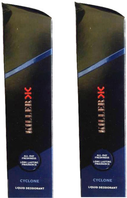 

Killer Cylcone Deodorant Body Spray 150ML Each (Pack of 2) Perfume Body Spray - For Men & Women(300 ml, Pack of 2)