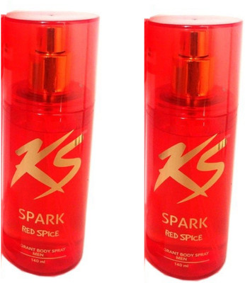 

KamaSutra Spark Red Spice Body Spray For Men 140ML Each (Pack of 2) Perfume Body Spray - For Men(280 ml, Pack of 2)