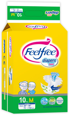 Feel Free Adult Diapers - M(10 Pieces)