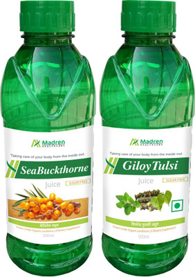 

Madren Healthcare Seabuckthrone & Giloy Tulsi Juice(2 x 250 ml)