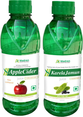 

Madren Healthcare Apple Cider Vinegar & Karela Jamun Juice(2 x 250 ml)