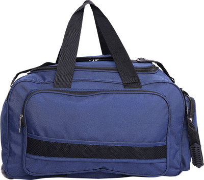 

Hardcraft Lightweight Waterproof Luggage Travel with Extra Compartments & Roller Wheels - Blue Gym Bag(Blue)