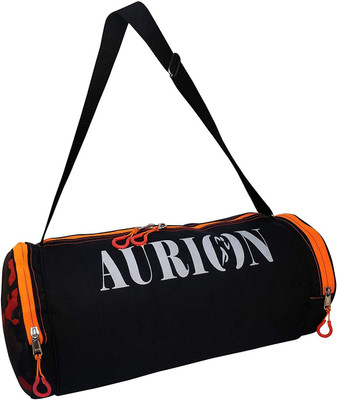 

Aurion (Expandable) 30 LTS Black Duffel Gym Bag Gym Bag(Black, Orange)