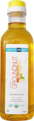 Healthkart HNUT10576-02 Groundnut Oil Plastic Bottle(500 ml)