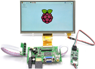 

REES52 Raspberry Pi 7 Inch Capacitive Touch Screen Display Lights Electronic Hobby Kit