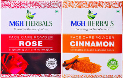 

MGH Herbals Rose & Cinnamon Powder Pack of 2 (Each 100grm)(200 g)