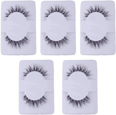 

INAAYA Natural Human Hair Eyelashes Premium Quality Makeup Accessories For Party Makeup (Set Of 5 Pairs)(Pack of 5)