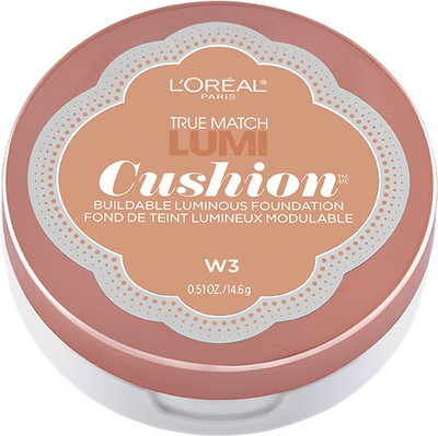 

L'Oreal Paris True Match Lumi Cushion, 14.6 Foundation(W3 Nude Beige, 14.6 g)