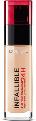 

L'Oreal Paris Infallible 24H Liquid Foundation(Rose Beige 145, 30 ml)
