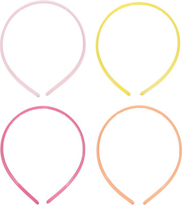 

SVAZ Matte Finish Set of 4 Hair Band Hair accessories for Women and Girls Head Band(Multicolor)
