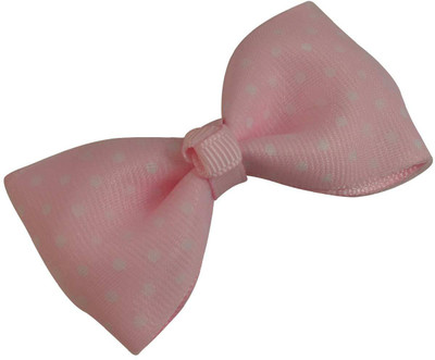 

Sarah Light Pink Single Bow Clip with Light Polka Dots for Girls Hair Clip(Pink)