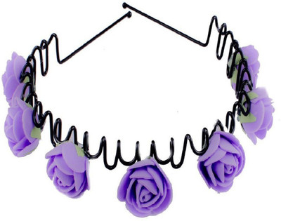 

INAAYA Floral Hair Bands For Kids, Girls & Women (Purple) Hair Band(Purple)