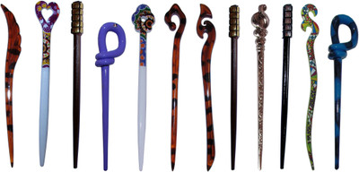 

Fully Unique Combo of Multi Color Juda Sticks Bun Stick(Multicolor)