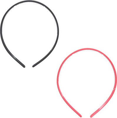 

SVAZ Matte Finish Set of 2 Hair Band Hair Accessories for Women and Girls Head Band(Multicolor)