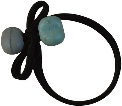 

Sarah 1 pcs Basic Style Black Rubber Bowknot with Pastel Color Hearts - Pack of 1 pcs Rubber Band(Black)