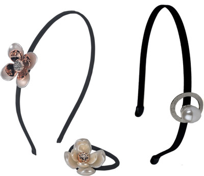 

Sagunya Clssy combo Hair Accessory Set(Black, White)