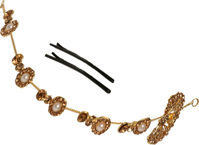 

shourya Designer Hair Accessories Hair Accessory Set(Gold)