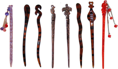 

embezzle Combo of Multi Color Juda Sticks Bun Stick(Multicolor)