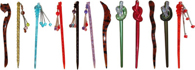 

maverick Combo of Multi Color Juda Sticks Bun Stick(Multicolor)