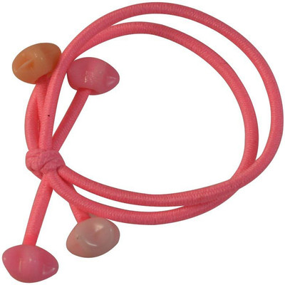 

Sarah Colourful Double Rubber Band Knot with Multystyle Charms - Pack of 1 pcs Rubber Band(Multicolor)