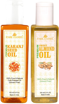 

Park Daniel Premium Karanj oil and Almond oil combo of 2 bottles of 100 ml (200ml) Hair Oil(200 ml)
