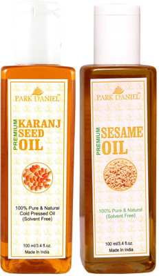 

Park Daniel Premium Karanj oil and Sesame oil combo of 2 bottles of 100 ml (200ml) Hair Oil(200 ml)