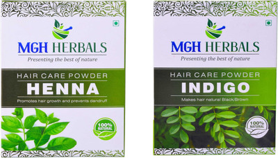 

MGH Herbals Henna and Indigo Powder Pack of 2 (Each 100gm)(200 g)