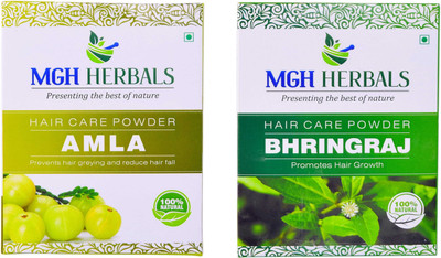 

MGH Herbals Amla and Bhingraj Powder Pack of 2 (Each 100gm)(200 g)